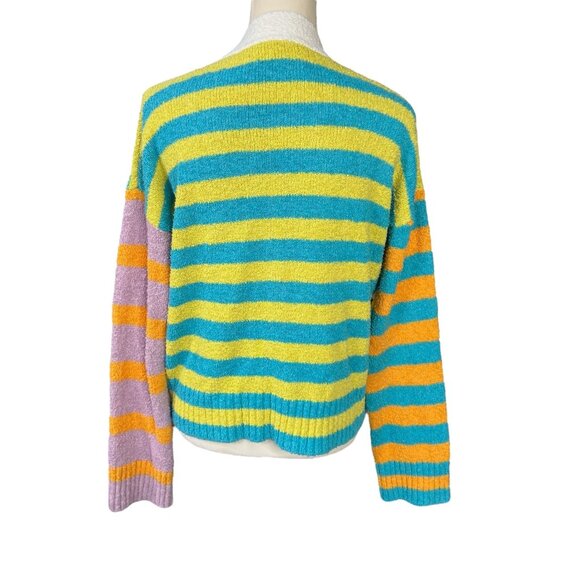 Rails Geneva Mixed Stripe Oversized Cardigan Sweater Size Small - Picture 3 of 9